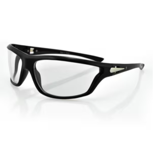 Florida solbriller glanset svart innfatning klart glass