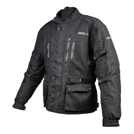 Bike It «Triple Black» vanntett motorsykkeljakke