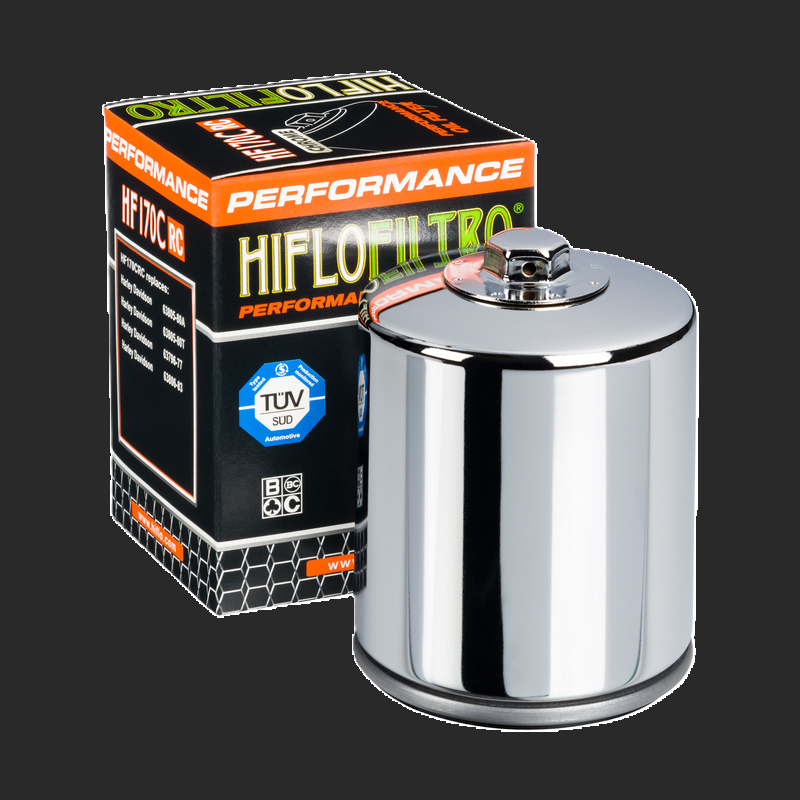 CHROME OLJEFILTER HARLEY DAVIDSON RACING