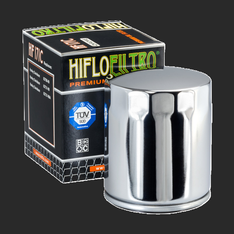 CHROME OLJEFILTER HARLEY DAVIDSON TWIN CAM