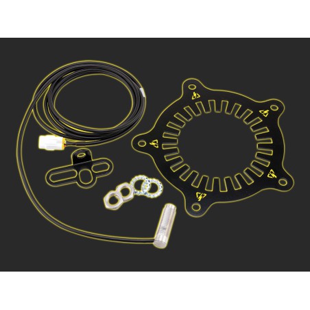 Hjulhastighetssensorsett for sykler uten ABS.