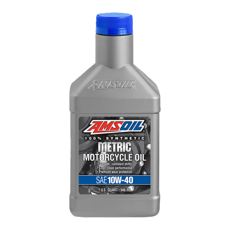 AMSOIL 10W-40 100 % syntetisk motorsykkelolje 0,946L