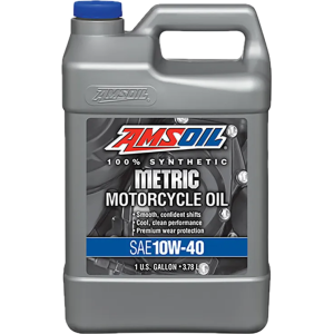 AMSOIL 10W-40 100 % syntetisk motorsykkelolje 3,78L