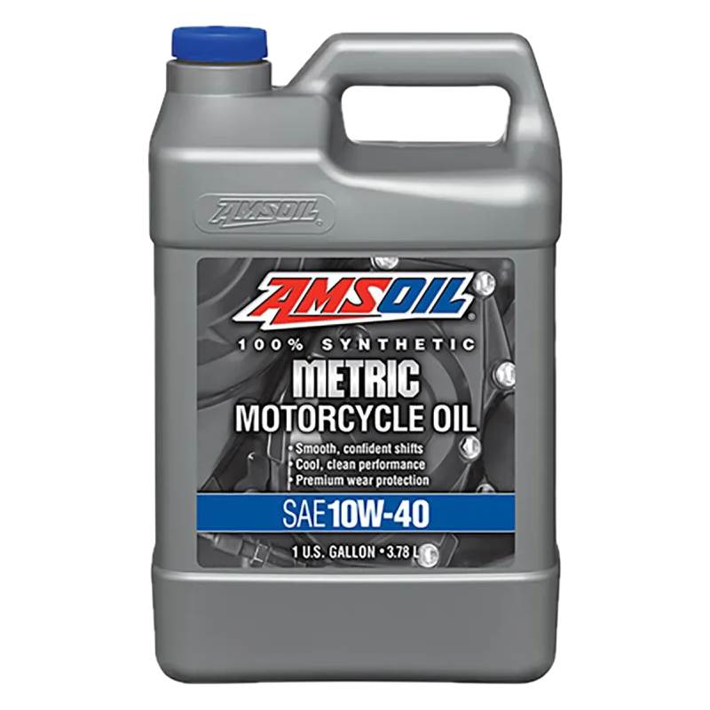 AMSOIL 10W-40 100 % syntetisk motorsykkelolje 3,78L