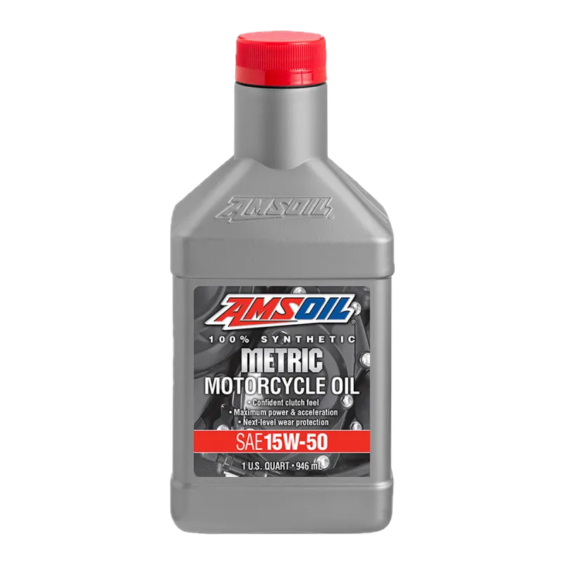AMSOIL 15W-50 100 % syntetisk motorsykkelolje 0,946L