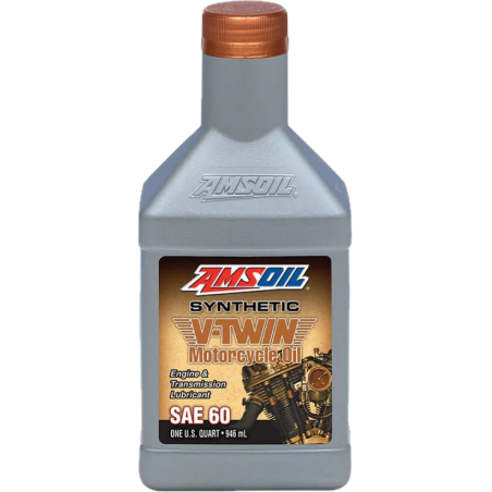 AMSOIL SAE 60 100 % syntetisk V-twin motorsykkelolje