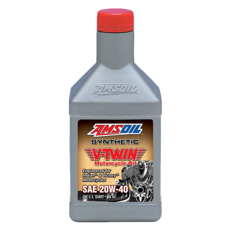 AMSOIL 20W-40 100 % syntetisk V-Twin motorsykkelolje